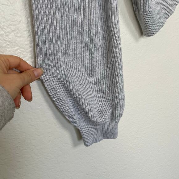 LuluLemon Reversible Crossover Sweater Heathered Core Ultra Light Gray 8 - Picture 7 of 16